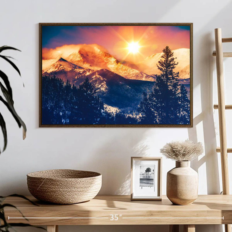 Colorado, 25 po x 17 po, Cadre flottant noyer
