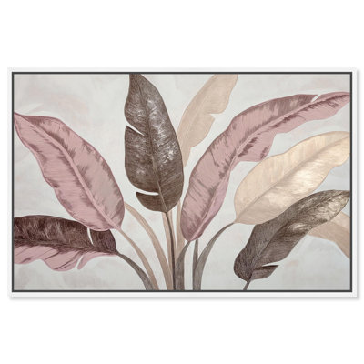Dusty Rose Pink Floral Art Canvas Print by Art Remedy