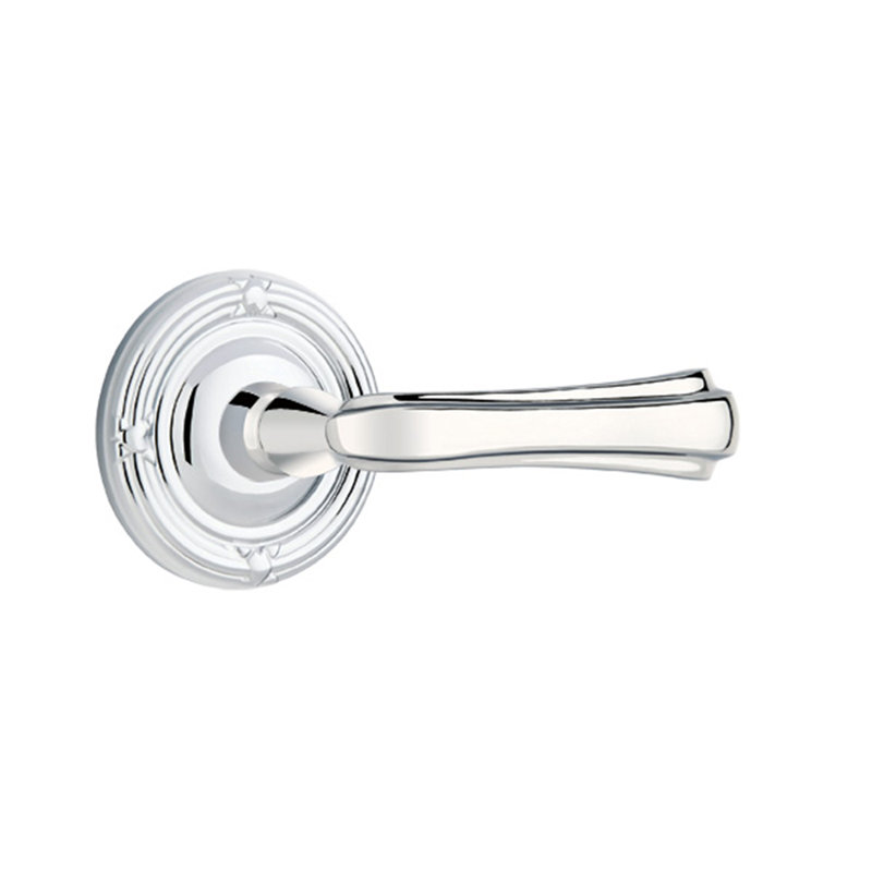 Levier de porte avec rosette Wembley, Gauche, Chrome poli
