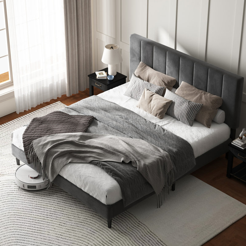 Upholstered Bed Frame, Small Double (4')