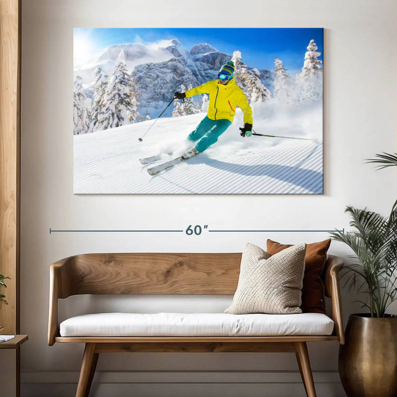 Downhill Ski Ride, 34" H x 51" W