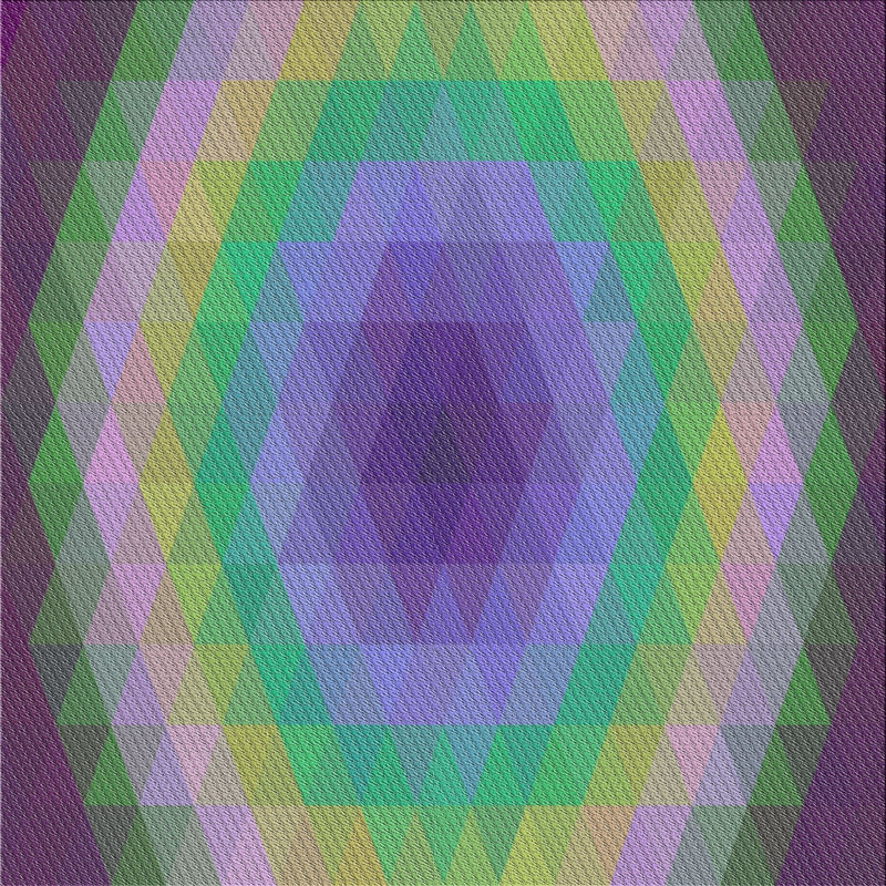 Geometric Indoor Rug, Square 4'
