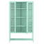 Vitrine en fer 67,25 po avec porte vitrée et vitrine en acier-1404047262