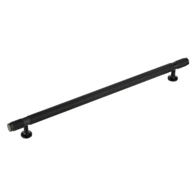 Matte Black "Rivet" T-Bar Knurled Drawer Pull
