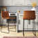 Liekele Upholstered Counter Height Modern Dining Stools