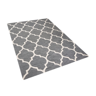 Yalova Geometric Wool Hand Woven Area Rug