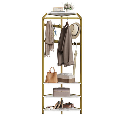 Metal Freestanding 1 - Hook Coat Rack