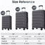 Valise rigide 24 po ABS à carreaux, valise de voyage extensible durable avec roulettes pivotantes, verrou TSA
