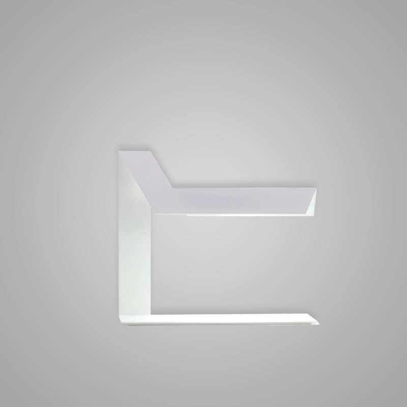 Plie 16.5625" Desk Lamp, White, 16.56'' H x 11.81'' W x 4.31'' D
