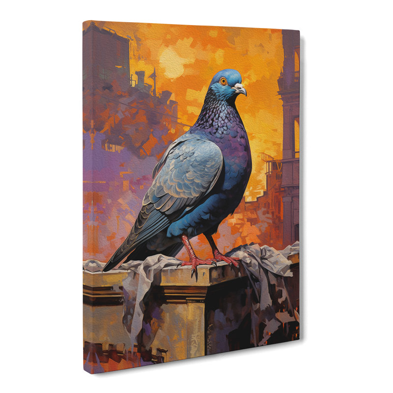 Pigeon Symbolism - Single Picture Frame Print, 60cm H x 40cm W x 3cm D