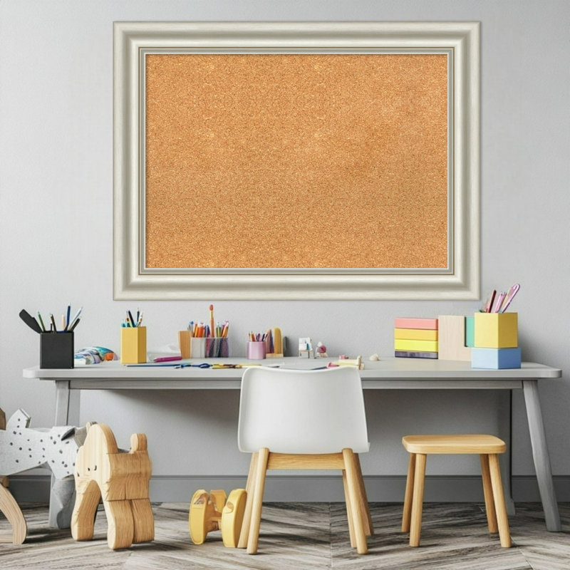 Tableau blanc Sophia, tableau blanc en liège, tableau d'organisation, tableau d'affichage, H 26 po x l 34 po, Naturel