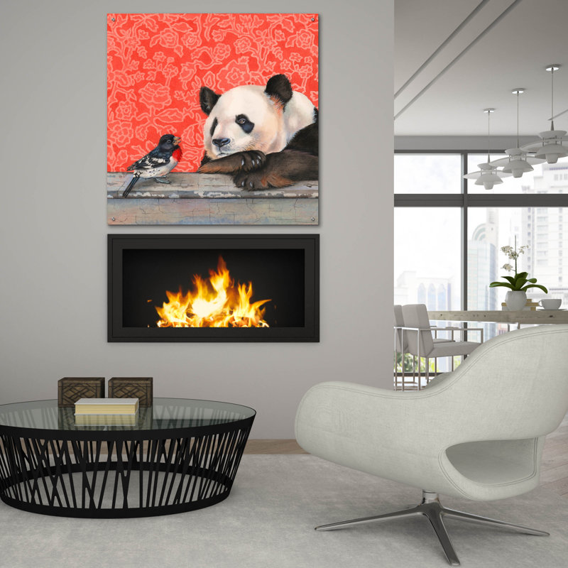 Art mural en verre épique «The Serenade» par Marvindale, 36 po x 36 po