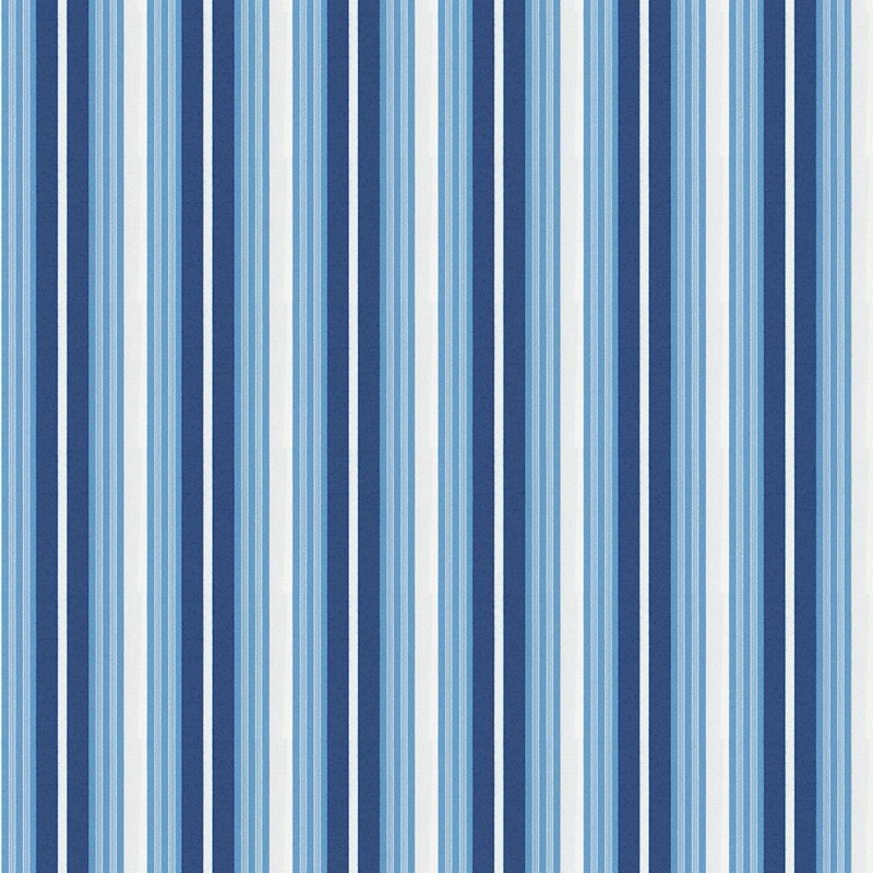 Madeleine Castaing Stael 100% Cotton Fabric, Bleu