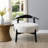 Slavica Upholstered Side Chair high-density reflex foam Fabric+Birch Wood for living room, bedroom, or study-2090159405