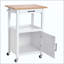 Kitchen Island Cart Rolling Storage Table With Single Door Cabinet