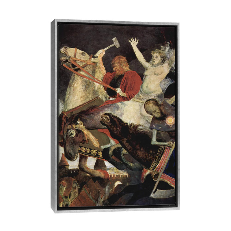 Guerre - reproduction d'art murale - toile encadrée, H 48 po x l 32 po, Impression sur toile flottante sans passe-partout