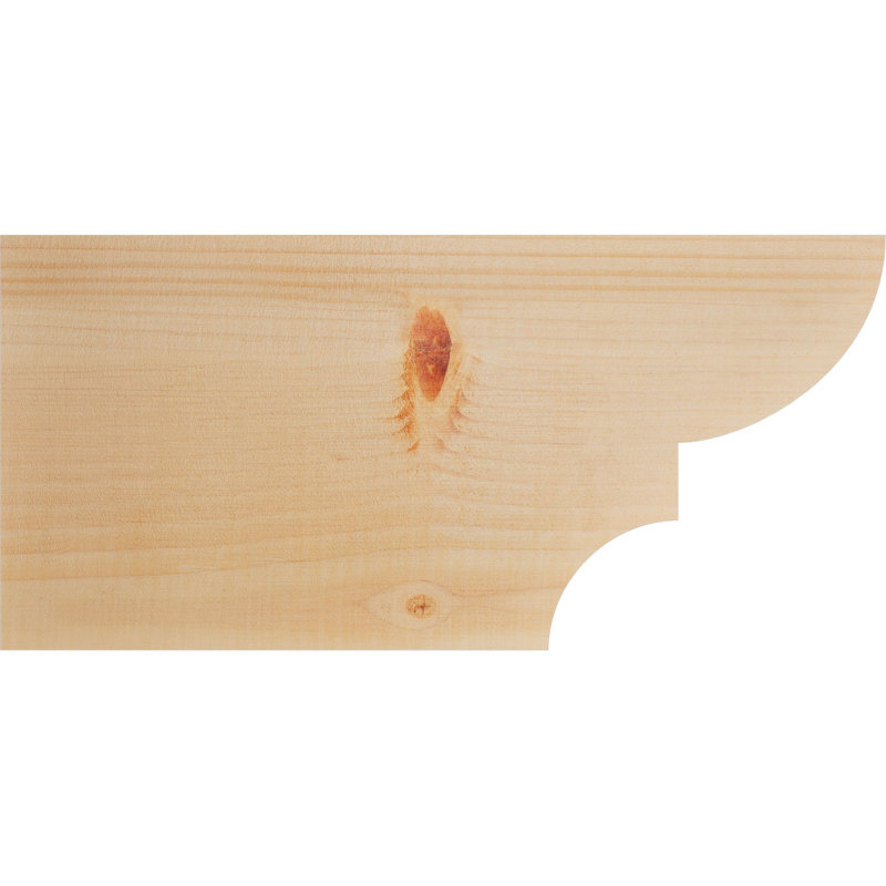 Queue de chevron lisse Ridgewood, Sapin de Douglas, H 8 po x l 3 1/2 po x L 16 po