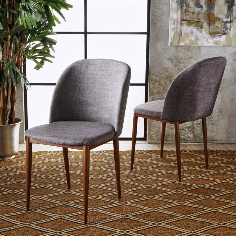  Chaise de salle à manger en gris clair