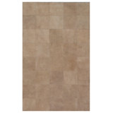 Cowhide Geometric Area Rug in Beige