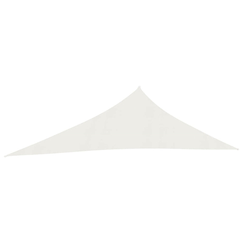 Azbane 5m x 6m Triangular Shade Sail, White, 5m x 6m