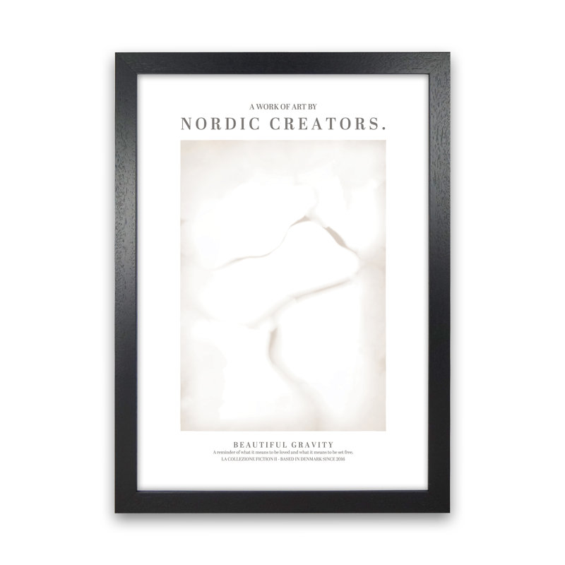 Beautiful Gravity - Print, Black Framed, 84.01cm H x 59.4cm W x 3cm D