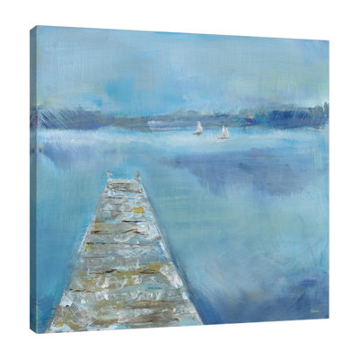 « lake edge ii », reproduction de peinture à l’acrylique sur toile tendue