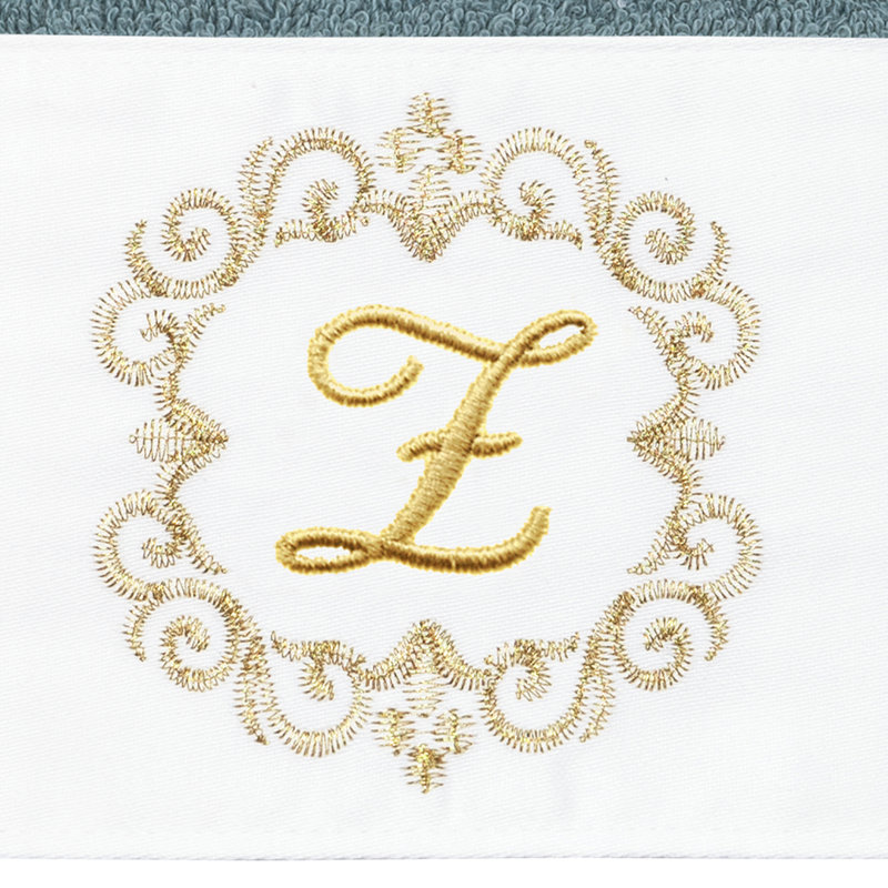 Winston Porter 100% Turkish Cotton MONICA 2PC Embellished Hand Towel Set, Z