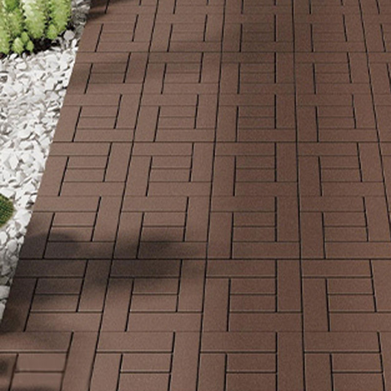 Carreaux de terrasse pour patio 12 po x 12 po Zz Style, Brun