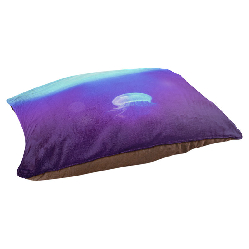 Coussin pour chien jellyfish Burien, Grand (H 14 po x l 42,5 po x P 32,5 po)