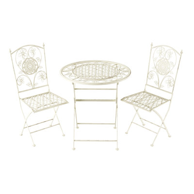 2 - Person Patio Dining Set with Round Table , Cushions Included