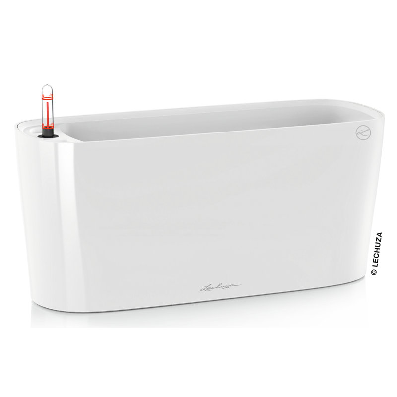 Delta Premium Window Box Planter, White, 18cm H x 40cm W x 15cm D