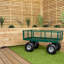 Samuel Alexander 99cm W Plastic Lockable Deck Box with Wheels in Green