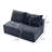 Compressed Legless Loveseat: Armless Modular Sofa for Modern Spaces