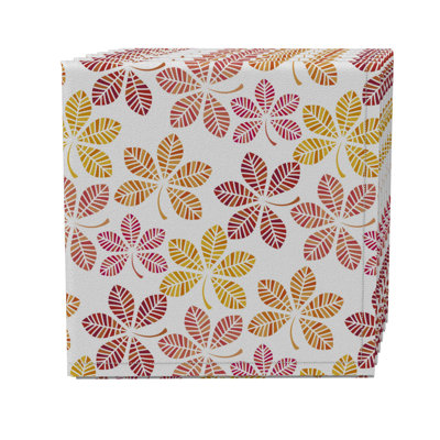 Floral Cotton Twill Dining Linen Set - Set of 4