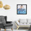 Bleu et festif - Peinture sur papier-72478869-72478867