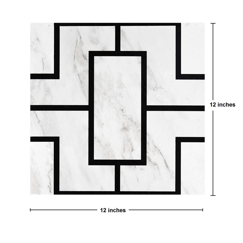 Carreau de vinyle 12 po x 12 po x 1,5 mm