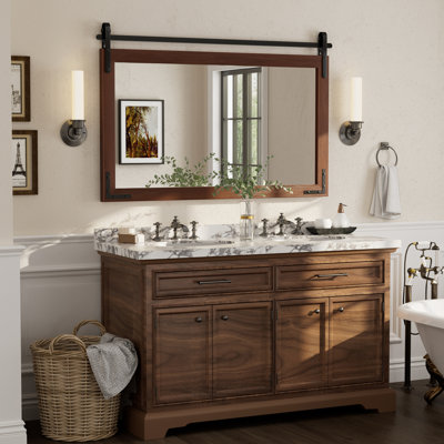 Miroir mural Amara Rustic Farmhouse