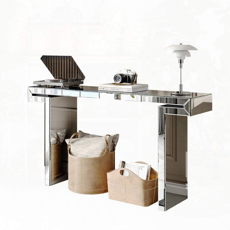 60" Luxury Full-Length Mirror Console Table