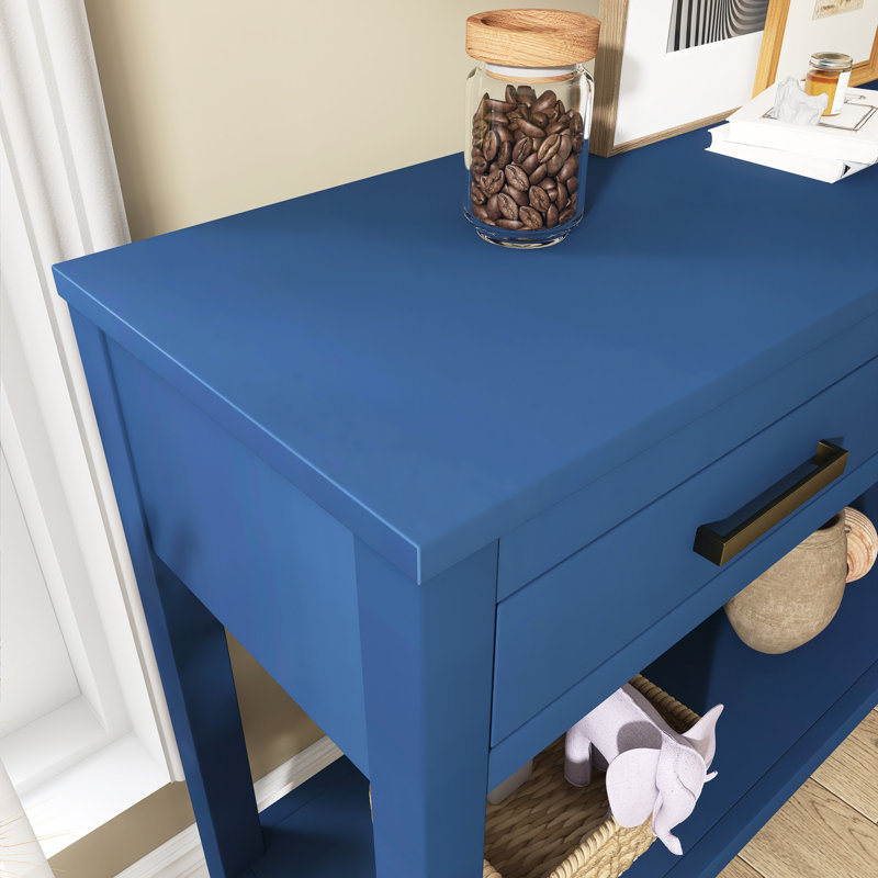 Console 59,1 po à 3 tiroirs Farmhouse, Navy Blue