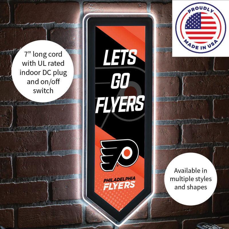 Enseigne murale NHL Team Pennant, Philadelphia Flyers