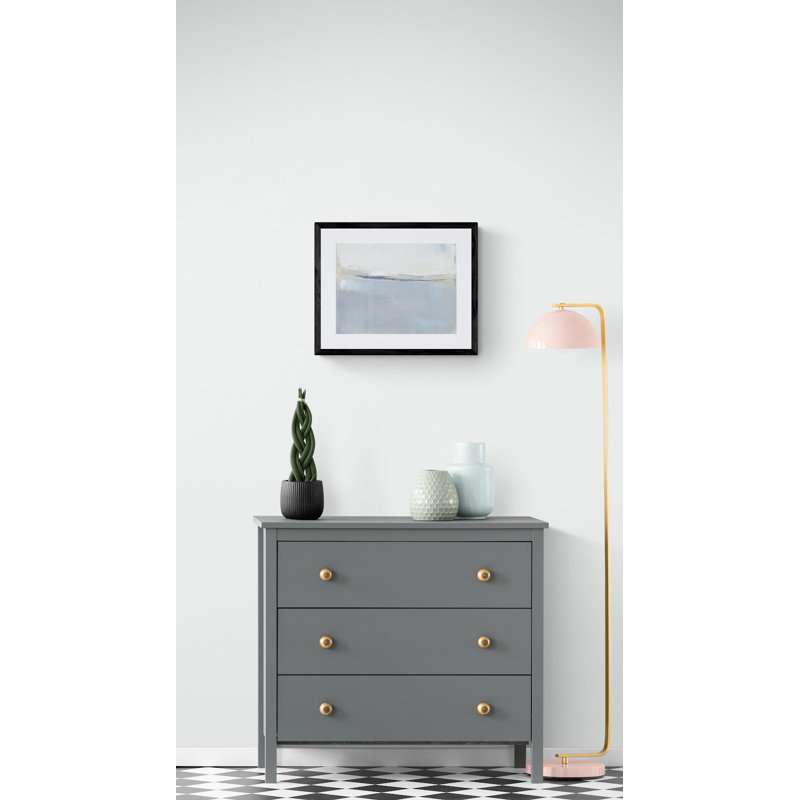 Outer Harmonies Print, White, 17.25" H x 21.25" W x 0.88" D, Black Framed Paper