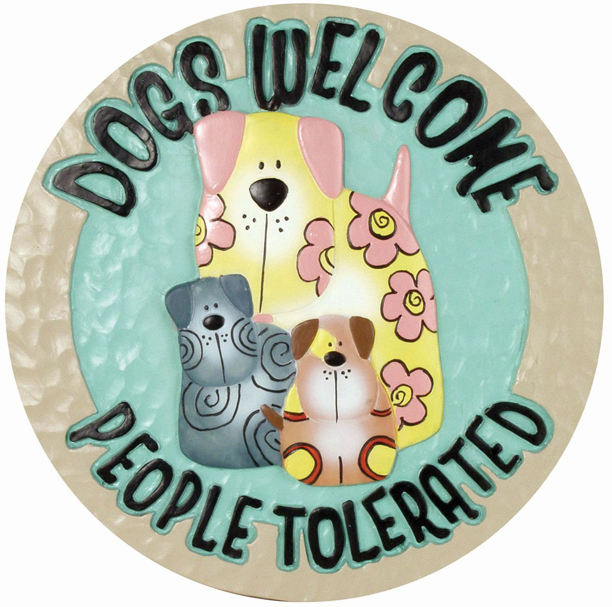 Garden With Butterflies Stepping Stone - 9.5 Inch Elegant Resin Pathway Decoration For Outdoor Gardens