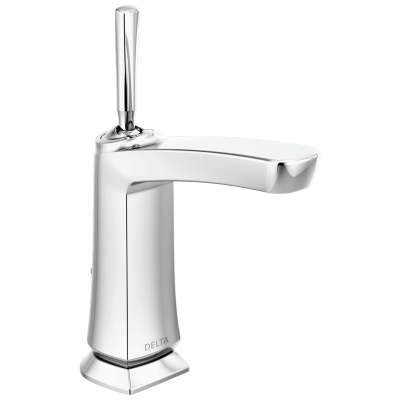 Vesna Single Hole Bathroom Faucet with Drain Assembly, Chrome