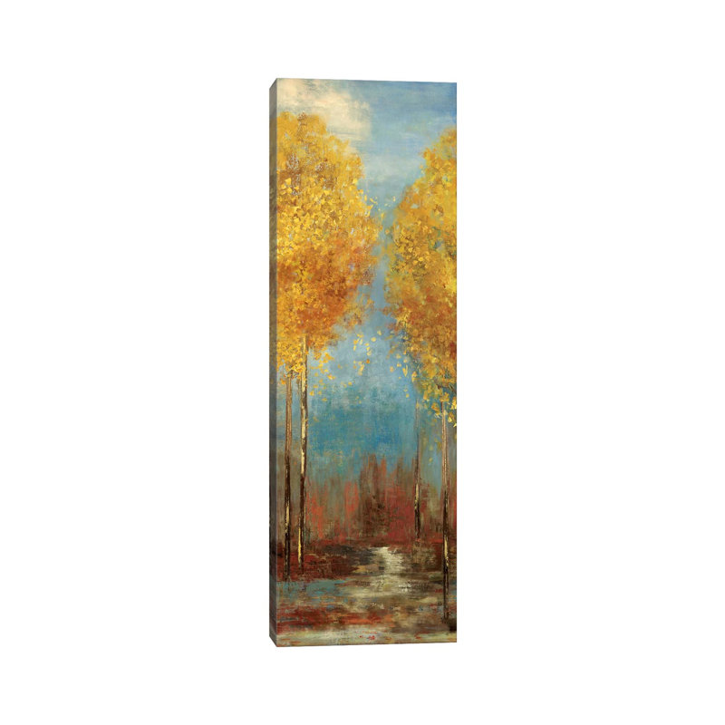 Ginkgo Tree II by Asia Jensen - Wrapped Canvas Panoramic Painting