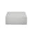 Upholstered Light Gray Corduroy Square Ottoman – Fully Compressed, No Assembly Required-732840858