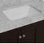 Ensemble de meuble-lavabo simple 36 po avec meuble chocolat et comptoir en marbre de Carrare Maven-347682037