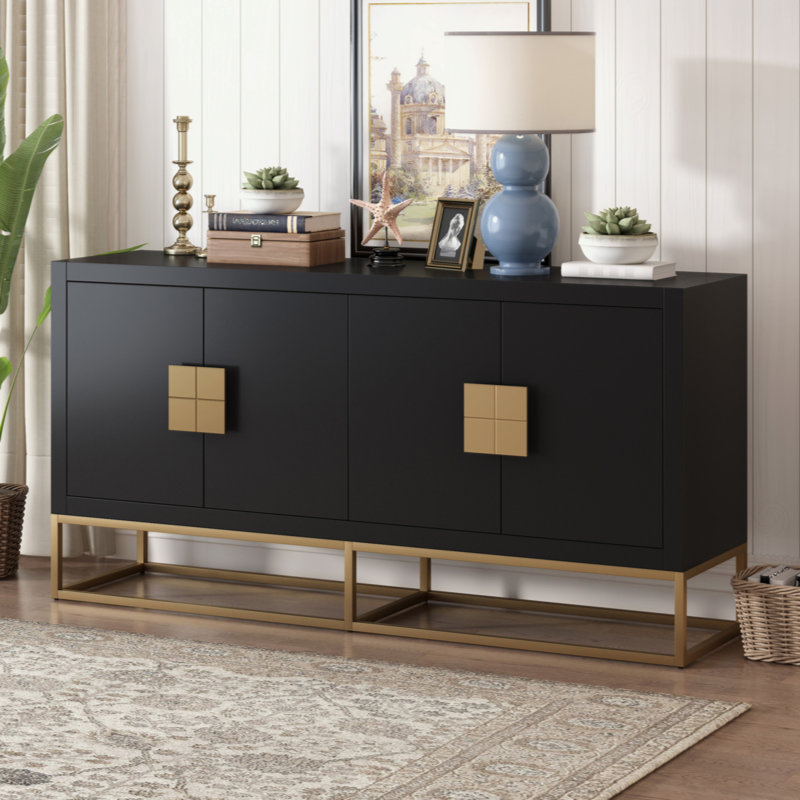 Cabinet léger et luxueux avec des pieds de soutien uniques et des tablettes réglables, adapté aux salons, aux couloirs et aux salles d'étude.
