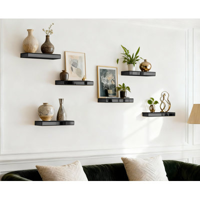 Alison 3 Piece Glass Floating Shelf