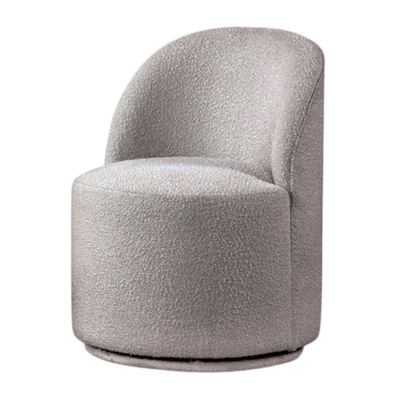 Chaise de salle à manger pivotante Ager, Gris clair