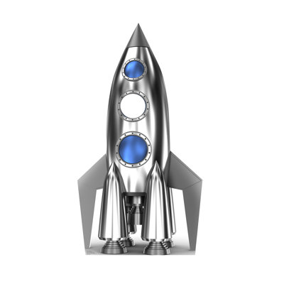 Support en carton rocket